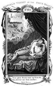 Danielovo vidění zvířat, 1804 od Unbekannt