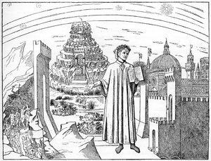 Dante 1265-1321, Florencie a sedm kruhů pekla, 1882 od Unbekannt
