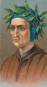 Dante Alighieri 1265-1321, italský florentský básník, 1924 od Unbekannt