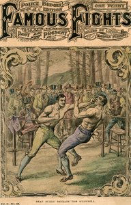 Deaf Burke porazí Toma OConnella, 1837 konec 19. nebo začátek 20. století od Unbekannt