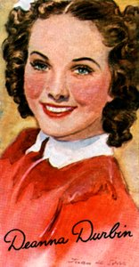 Deanna Durbin, 1921-1999, zpěvačka a herečka v hollywoodských filmech 30. a 40. let 20. století od Unbekannt