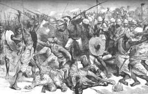 Smrt plukovníka Burnabyho, c1885 od Unbekannt