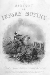 Smrt generála Neilla před Lucknow, 25. září 1857, c1860 od Unbekannt