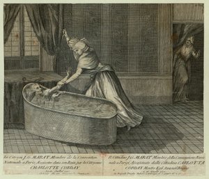 Smrt Marat, c. 1793. od Unbekannt
