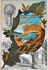 Smrt Pilâtre de Rozier a Romain, 1785 1890. od Unbekannt