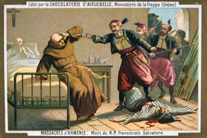 Smrt reverenda otce Salvatora, františkánského mnicha, 1895 od Unbekannt