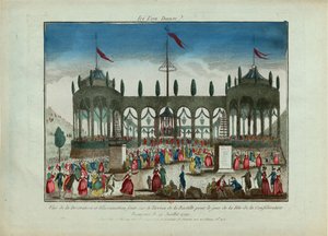 Dekorace a osvětlení Bastily pro Festival federace dne 14. července 1790. od Unbekannt