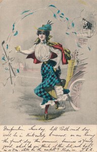 Dekorativní golfistka 1, c1904 od Unbekannt