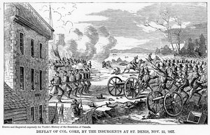 Porážka plukovníka Gorea povstalci v St Denis, 22. listopadu 1837, 1877 od Unbekannt