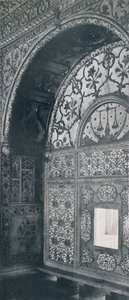 Dillí. The Scales of Justice Carved Marble Screen, přes kterou byly přijímány petice., c1910. od Unbekannt
