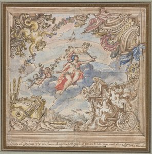 Design pro strop: Mars a Beran, 1700. od Unbekannt