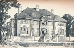 Design pro dům v Hampstead C. H. B. Quennell, c1913 od Unbekannt