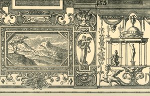 Design pro nástěnnou nebo stropní dekoraci v groteskním stylu, 16. století, 1881. od Unbekannt