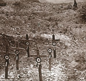 Zničená baterie, Fort Vaux, severní Francie, c1914-c1918 od Unbekannt