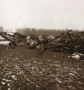 Zničený zeppelin, c1914-c1918 od Unbekannt