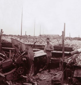 Destruction, Carency, severní Francie, c1914-c1918. od Unbekannt