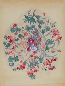 Detail z Appliqued Quilt, 19351942. od Unbekannt