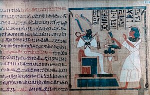 Detail ze staroegyptské knihy mrtvých od Unbekannt