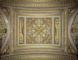 Detail kopule, Galerie des Batailles Galerie bitev, Chateau de Versailles, Francie od Unbekannt