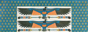 Detail nástropní malby v hrobce Bekenranefa v Sakkáře, Egypt, 1928. od Unbekannt