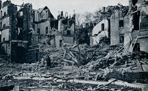 Zdevastované budovy z vnitřní Temple Garden, 1941 od Unbekannt
