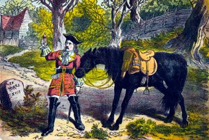 Dick Turpin 1706-1739, anglický lupič a lupič, 19. století od Unbekannt