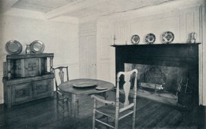 Jídelna, cca 1800, z Shenk House, Long Island, 1930 od Unbekannt