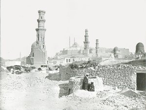 Vzdálený pohled na Citadelu, Káhira, Egypt, 1895. od Unbekannt
