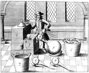 Destilace kyseliny dusičné, 1683 od Unbekannt