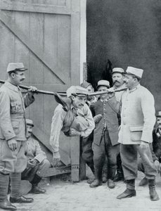 Rozptýlení na frontě, lidský had, Francie, první světová válka, 1915 od Unbekannt