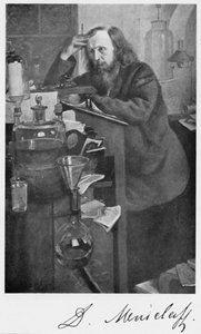 Dmitri Ivanovič Mendělejev 1834-1907, ruský chemik, c1900 od Unbekannt