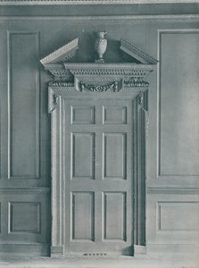 Door of Paneled Room, Early Georgian, 26, Hatton Garden, c1909 od Unbekannt