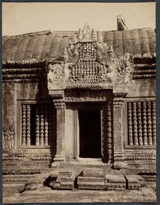 Dveře skrz vnitřní ohradu, Angkor Wat, Kambodža, c. 1880. od Unbekannt