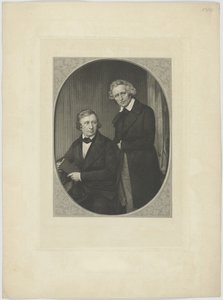 Dvojportrét bratří Grimmů, cca 1845. od Unbekannt