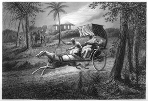 Dr Graham zastřelen ve své bugině Sealkote Mutineers, 1857, c1860 od Unbekannt
