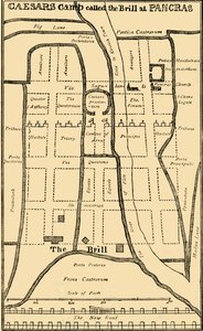 Dr. Stukeleys Plán tábora v St. Pancras, c1750, c1876. od Unbekannt
