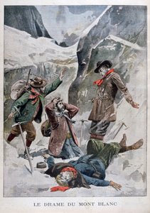 Drama na Mont Blanc, Alpy, 1902 od Unbekannt