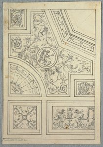 Kresba, design pro strop, ca. 1800 od Unbekannt