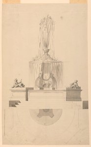 Kresba, kašna, 1775 od Unbekannt