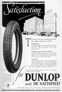 Reklama Dunlop, 1923 od Unbekannt