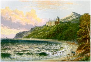 Hrad Dunrobin, Sutherland, Skotsko, domov vévody ze Sutherlandu, c1880 od Unbekannt