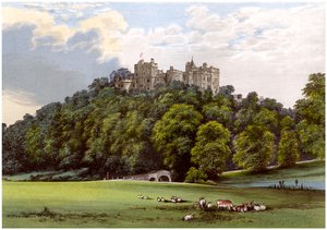 Hrad Dunster, domov rodiny Fownes-Luttrell, Somerset, c1880 od Unbekannt