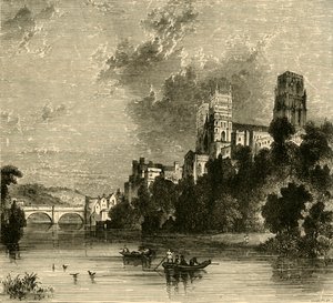 Durhamská katedrála z jihozápadu, 1898. od Unbekannt