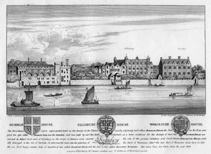Durham House, Salisbury House a Worcester House, Londýn, c1630 1808 od Unbekannt