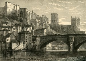 Durham od řeky, 1898. od Unbekannt
