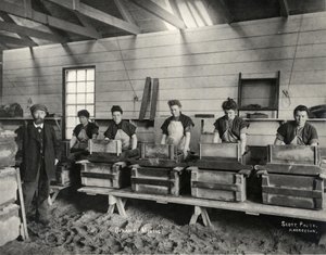 Míchání dynamitu, Ardrossan, 1897 od Unbekannt