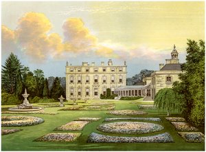Dytchley House, Oxfordshire, domov vikomta Dillona, c1880 od Unbekannt