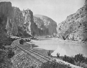 Echo Cliffs, Canyon of the Grand River, Colorado, c1897. od Unbekannt