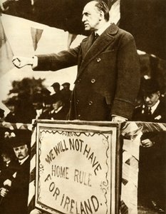 Edward Carson s projevem, 1912, 1935. od Unbekannt
