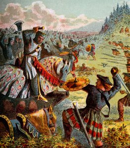 Edward I. Attacks Scotland, c1850 od Unbekannt